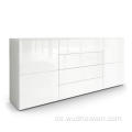 Holzgeschirr UV-Sicht-Sideboard-Schrank